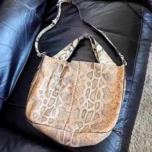 Vince Camuto snakeskin pattern leather purse